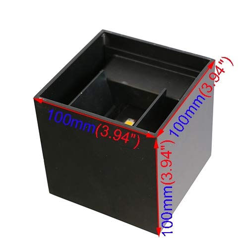 Brillraydo 6W Led Light Outdoor Waterproof Lamp Fixture Angle Adjustable Black Shell Pure White #TOP1