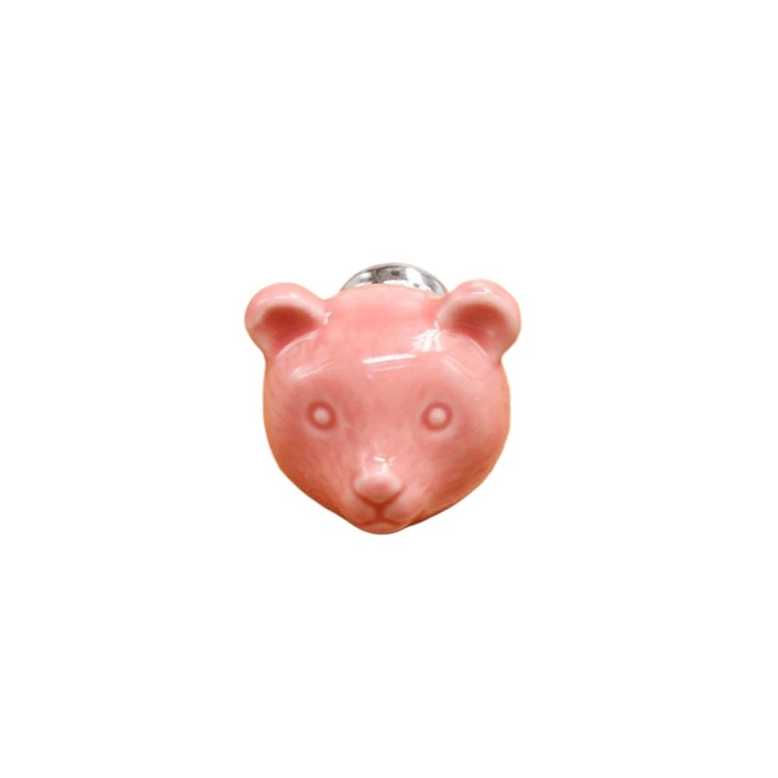 Kifsdlf Color6 2Pcs Ceramic Bear Cabinet Knob Drawer Furniture Handles Dresser Single Hole Door Pulls Wardrobe For Cupboard Wardrobes Furniture(Color6)