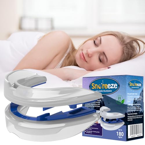 HOVCEH Ajustable Ferula Antironquidos, Anti Ronquido, Dispositivos Anti Ronquidos, Ferula Descarga Bruxismo, Eficaz Protector Bucal Antirronquidos Para Hombres Mujeres