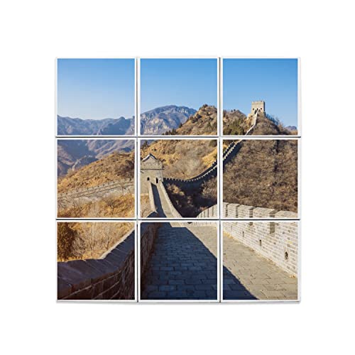 Carreaux céramique décoratifs pour célébrer la beauté de la Muraille de Chine en automne