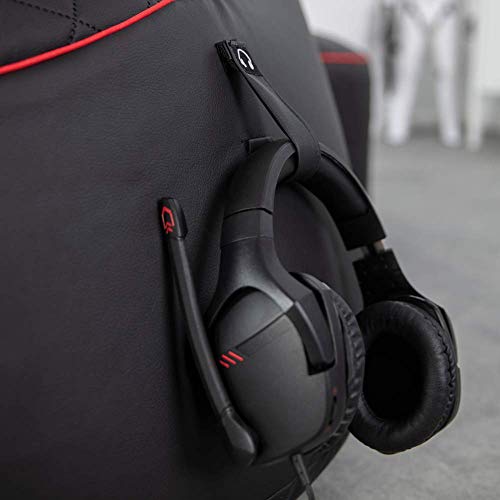 GAMEWAREZ Crimson Hurricane 2.0 Sitzsack – Gaming-Sitzsack mit Rückenlehne zum Zocken, praktische Seitentasche zur… – Bild 7