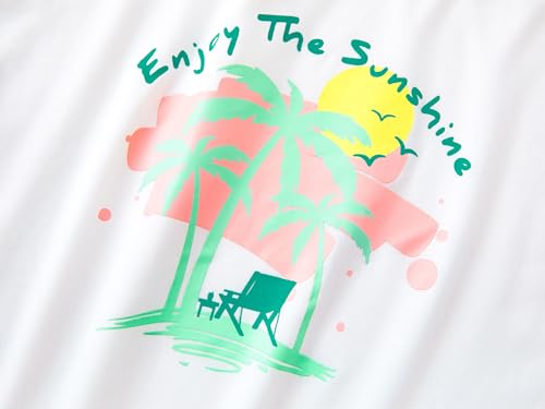 Image of Stylish Graffiti /Butterfly /Tropical Crop Top for Little & Big Girls - Cool Summer T-Shirt Clothes Size 6-18