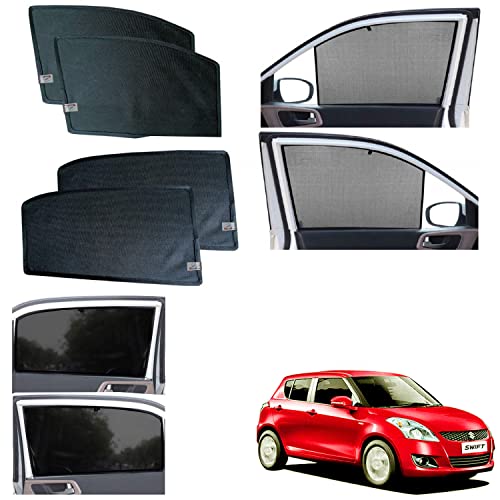 Image of WolkomHome car Fix Curtain Window Shades Half Curtains Sunshade for Swift Type-3