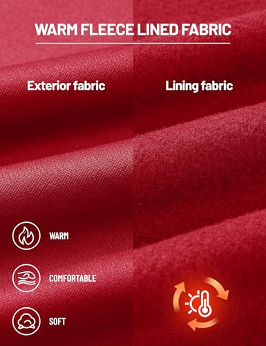 TACVASEN Mens Hoodies Fleece Lined Athletic Casual Lightweight Workout High Collar Sweatshirts with Kangaroo Pockets3