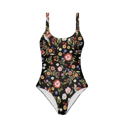 Image of Girls One Piece Swimsuit Beach Sport Athletic Bathing Suits Quick Dry Summer Hawaiian Swimwear for Teens Size 7-20