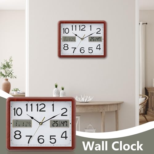 Horloge murale décorative au design rétro et finitions soignées de 28 cm