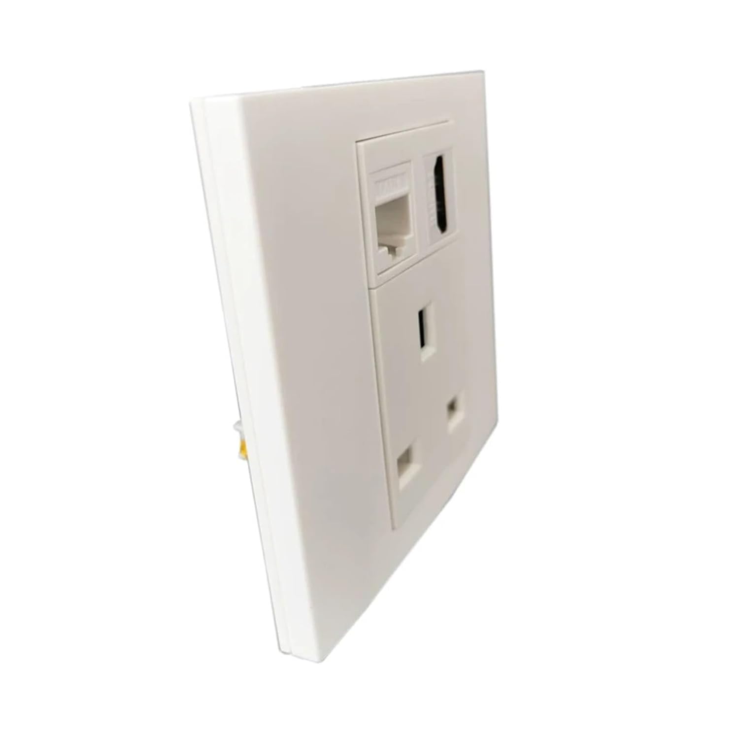 LAN CAT6 RJ45 Network HDMI2.0 Wall Plate with Power Panel Socket F Head Digital TV U Wall Frame 86mm(RJ45 with DTV)