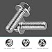 Opuweiy M8 1.25 x 20mm Bolt, 14 PCS Hex Head Bolts, Stainless Steel Hex Head Screws, Universal for Most Cars Accessories (Silver)