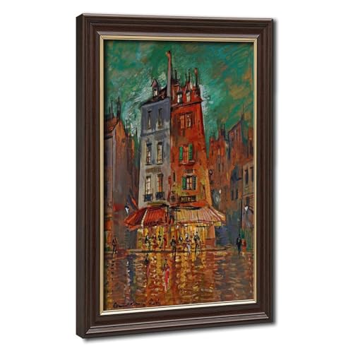 Affiches sur toile de maître Konstantin Korovin Paris la nuit, tableau modernisme de salon