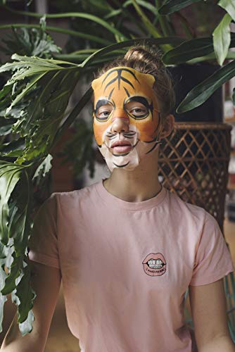 Masque Bar LB00314 Pretty Animalz Tiger Facial Sheet Mask (6 Pack) — Korean Beauty Skin Care Treatment — Antiseptic thumb #5
