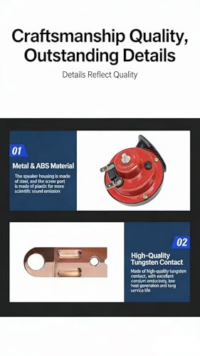 Image of 110DB Super Loud Car Horn, Universal 12V