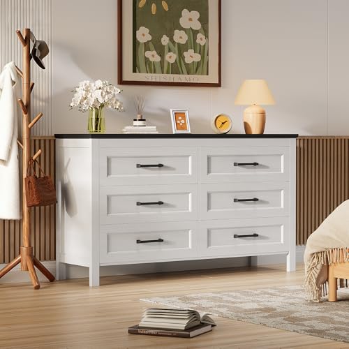 6 Drawer Wooden Dresser - Stylish Storage Solution - Image 3
