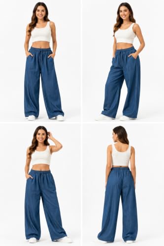 V-2 Fashion Studio blue denim pants – image 3