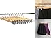 Decor Hut Wooden Skirt/Pants Hangers with Swivel Hook Strong Durable Material Silver Clips
