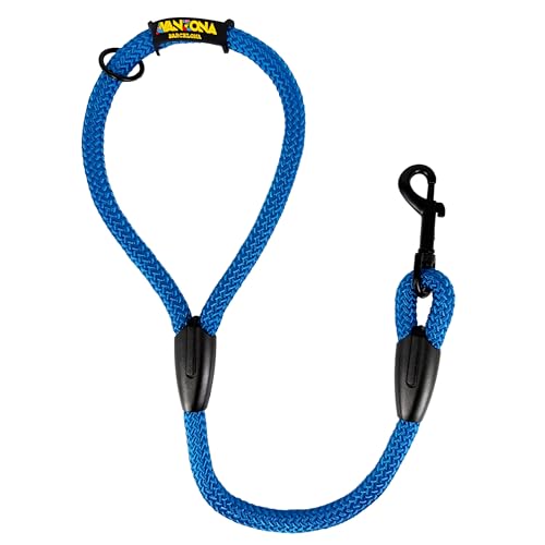 Guinzaglio a Corda Corto per Addestramento per Cani Grande Media Piccola. Fatto in Spagna. 60cm. Blu