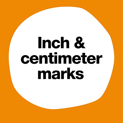 fiskars wood ruler - 1234 straight edge ruler for kids - back to school supplies for students