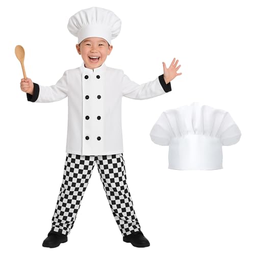 Fun Shack Kinder Koch Kostüm, Perfekt für Fasching und Karneval, Koch- und Köchin Verkleidung für Kinder, XL