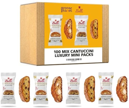 Grocer Planet - Cantuccini Biscuits Mix 100 Packs | 2 Flavour Variety