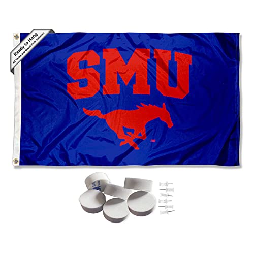 College Flags & Banners Co. Southern Methodist Mustangs Banner and Tapestry Wall Tack Pads