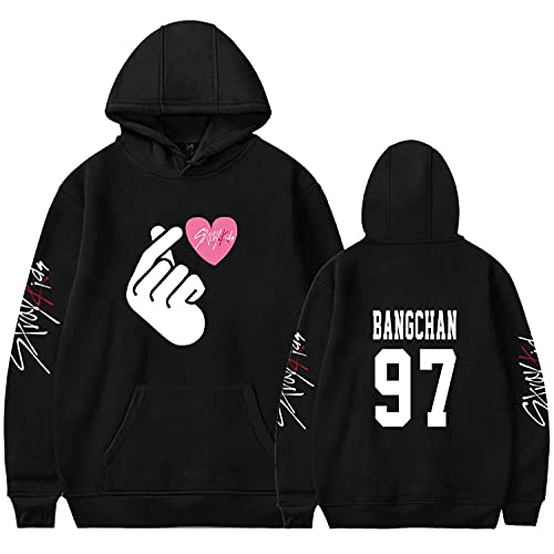 ACEFAST INC Kpop Stray Kids Hoodie Sweatershirt Felix Hyunjin Pullover Long Sleeve Hoodies for Womens Mens