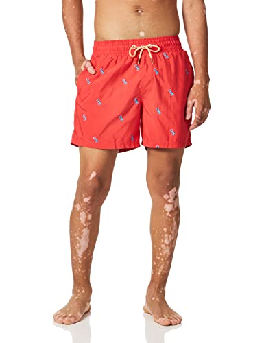 Maaji Men's Standard Embroidered Elastic Waist Mid Length Swimsuit 6