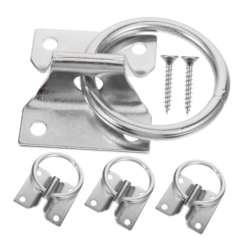 GALPADA Horse Tie Ring 4 Pcs Anti-wear Quick Install Practical Horse Tie Hardware