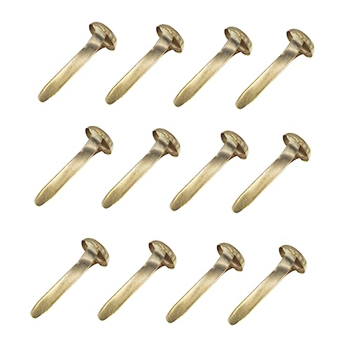 ERINGOGO 8x16mm Round Mini Brads Children's DIY Craft Supplies 100pcs Pastel Metal Scrapbooking Brads Nails