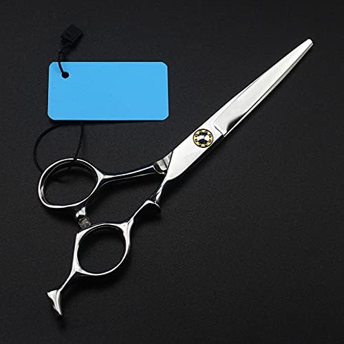 Hair Cutting Scissors 6 Inch Professional Japan 6cr Steel Bearing Silver Haircut Thinning Barber Makas Shears Hairdresser Set(Cutting)