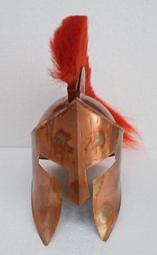 Collectibles Medeival 300 Spartan King Leonidas Armour Helmet With Red PLume