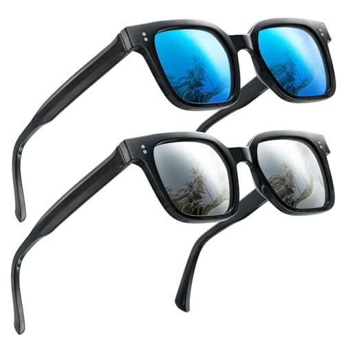Image of SKYOAK Premium 158MM Large Polarized Sunglasses for Men Women, 2 Pack XXL TR Frame Trendy Sun Glasses Outdoor with UV400