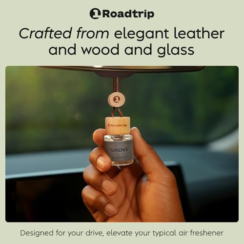 Image of Scented Car Air Freshener - Long Lasting Essential Oil Diffuser - Car Accessories for Men & Women - Pack of 2 Non-Toxic Car Air Freshener - 0.27FL OZ /8ML (Grove 8ml)