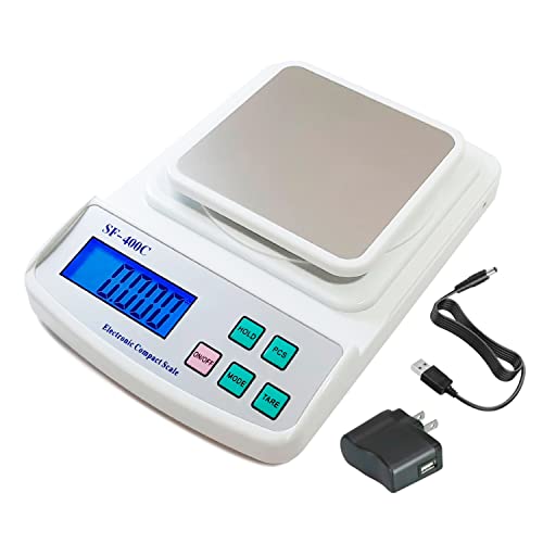 Eosphorus Digital Analytical Lcd Scale 600G X 0.01G For Science Lab School Laboratory - Food Kitchen Scale Accurate Weighing Gram And Ounce - Usb Charger And Ac/Dc Adapter Included #TOP6