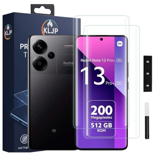 Image of Premium HD+ UV Tempered Glass Screen Protector For Xiaomi Redmi Note 13 Pro Plus (Pack 2) Full Adhesive UV Curved Screen Protector Case Friendly HD Clarity with Installation Kit