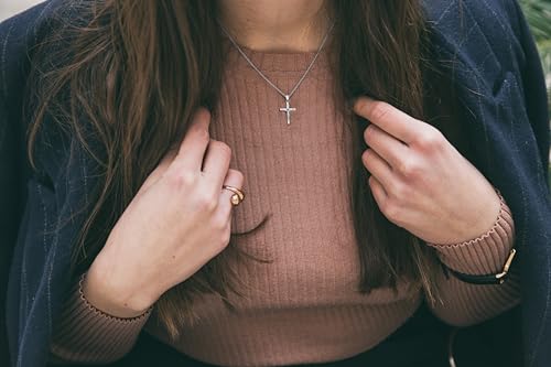 Generic Solid 14k White Gold INRI Crucifix Pendant - Religious Faith Cross Jewelry, Yellow2