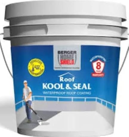 Image of Berger Homeshield Roof Kool & Seal Waterproof Roof Coating, 20 Litre
