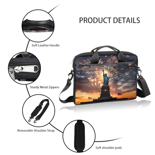 Bolsa para portátil 15 pulgadas con diseño Statue of Liberty miniatura 4