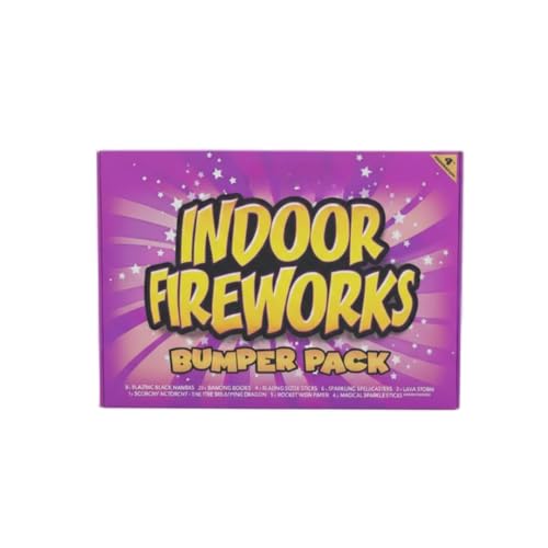 Indoor Fireworks Bumper Packs 4th Generation Party Set with Black Mamba Snakes Banging Bogies Sparklers Ice Fountains Trafalgar Fireworks