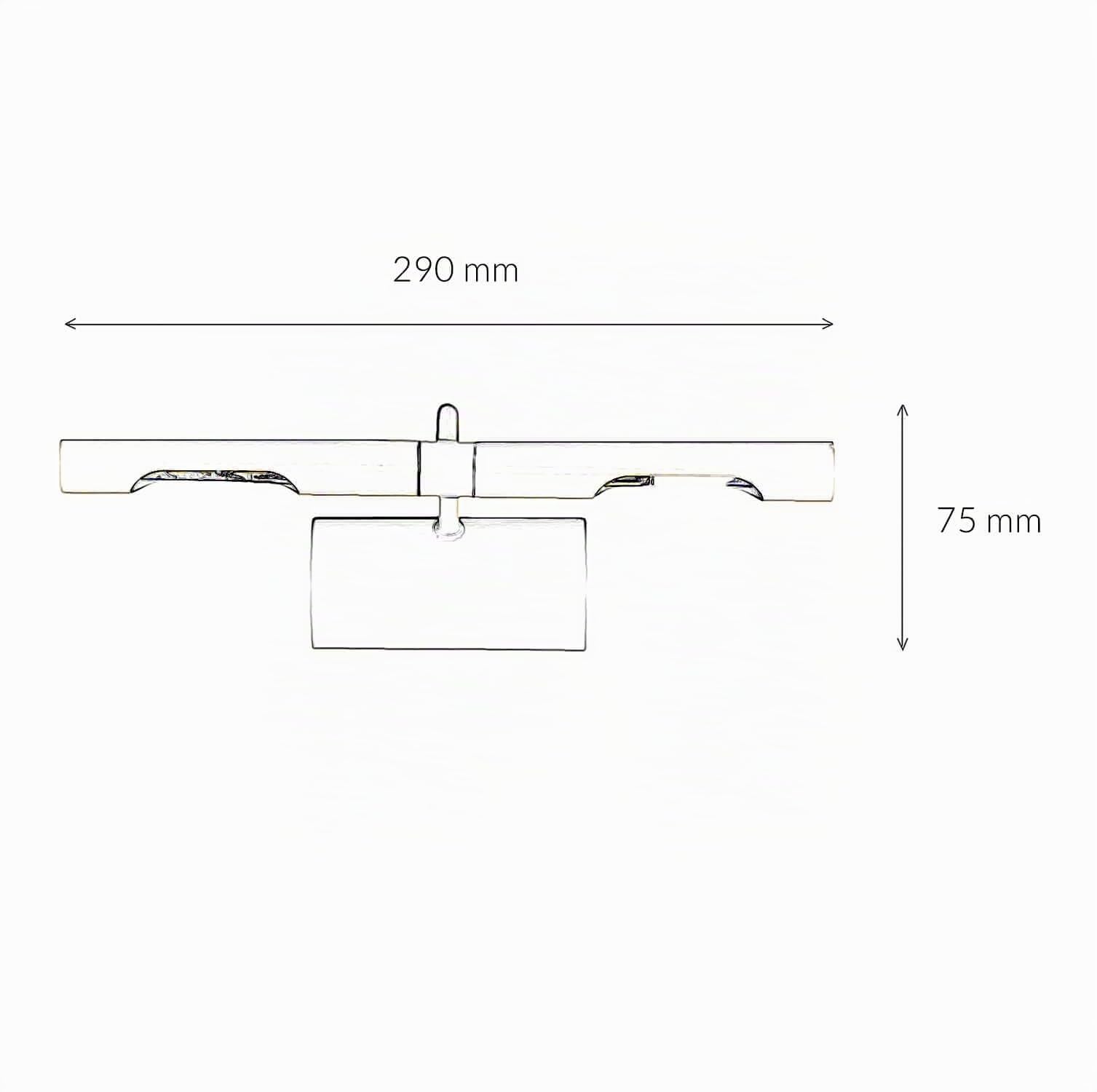 Lámpara para cuadros de metal en bronce 2xG9 W: 29 cm Lámpara de espejo clásica para pasillo baño salón dormitorio lámpara de pared lámpara para cuadros aplique de pared interior