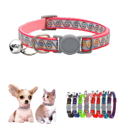 Pink XS Dog Collar with Bell