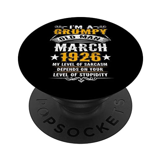 Cumpleaños 365 Divertidos Marzo 1926 96 Regalos de Cumpleaños Para Hombres PopSockets PopGrip Intercambiable