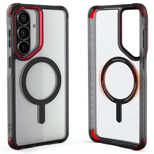 Image of Ghostek Covert Clear Samsung S26+ MagSafe Case with Magnetic Ring, Slim Thin Military Grade Shockproof Phone Cover Compatible with 2026 Galaxy S26 Plus (6.7 inch) (Smoke)