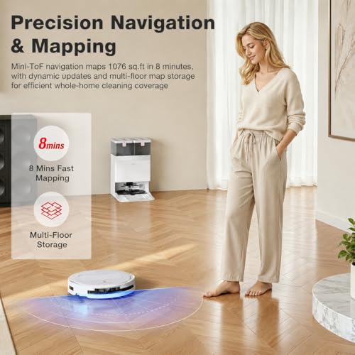 Image of Yeedi by ECOVACS M12 MAX Plus Robot Vacuum and Mop, Adaptive Edge Cleaning