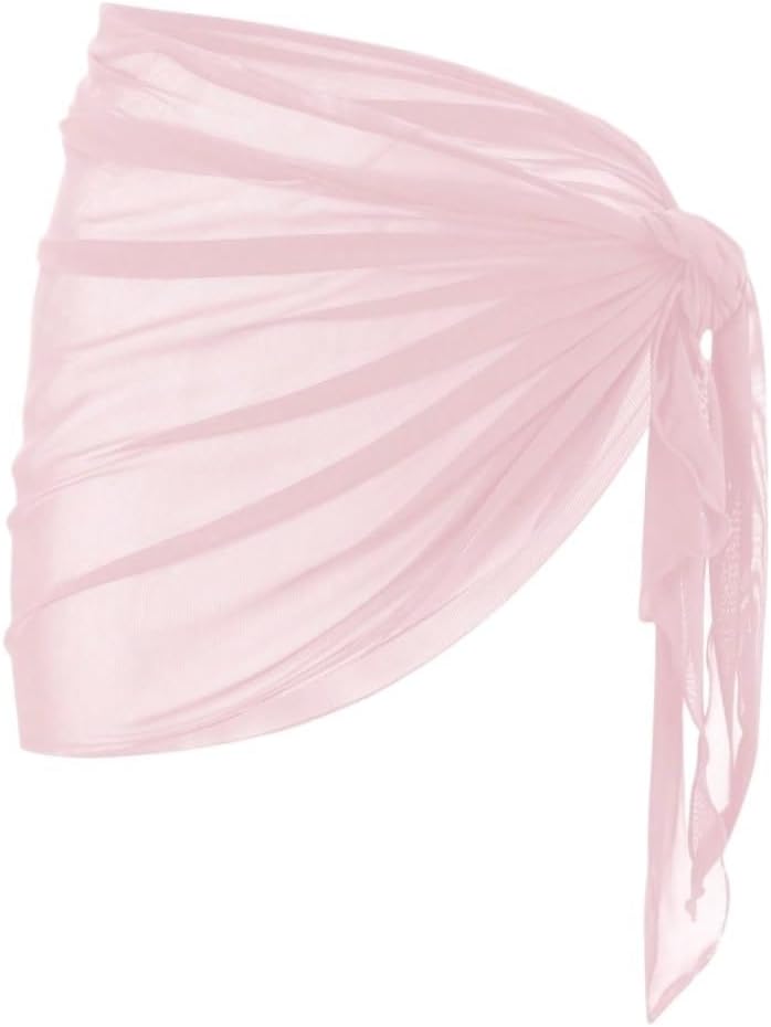 Women's Solid Color Mesh Cover Up, For Summer cover ups for swimwear