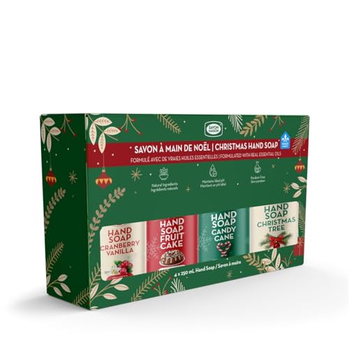 Soap House Hand Soap | Christmas Collection | Made With Real Essential Oils | 4 x 250ml