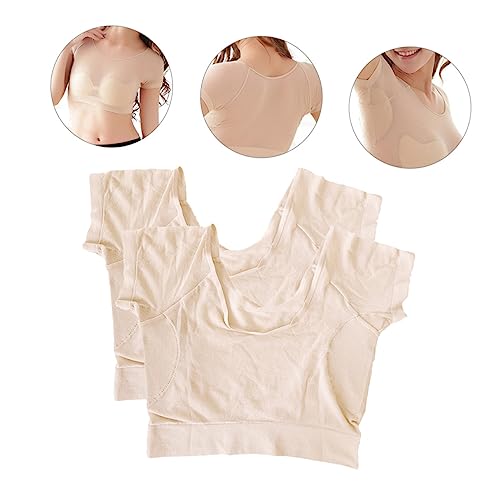 Baluue 2 Peças Almofada De Suor Roupa Íntima Almofadas De Suor Para Mulheres Axilas Almofadas De Axi