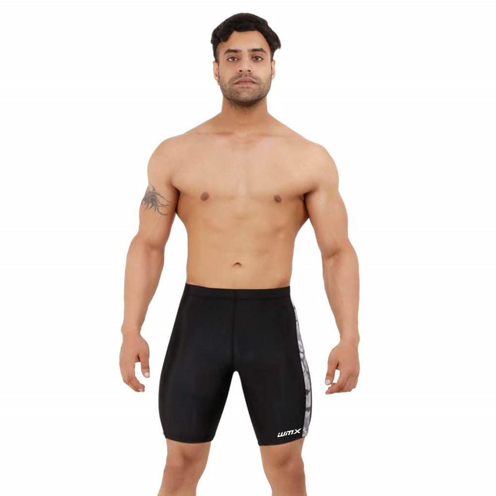WMX Compression Men's Shorts Tights (Nylon& Polyster) Skins for Gym, Running, Cycling, Swimming, Basketball, Cricket, Yoga, Football, Tennis, Badminton & More (in, Alpha, XL, Regular, Sky Blue) 1