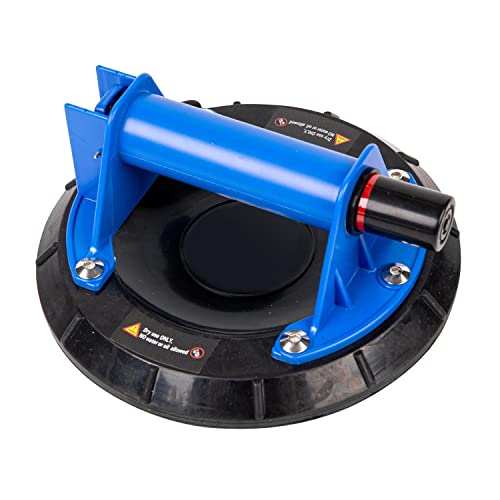 KATSU Ventosas de Vacío 200mm, Ventosa de Elevación, 200kg Capacidad de Carga, Doble Capa, Industriales Ventosa para Azulejos con Asa para Elevación de Vidrio, Granito