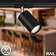 BRILONER - Schienensystem Rail Spotlight, schwenkbar, drehbar, kombinierbar, Zubehör, Tracklight, Spot, GU10, Deckenspot, Strahler, Deckenlampe, Deckenleuchte, 138x38x55 mm (LxBxD), Schwarz