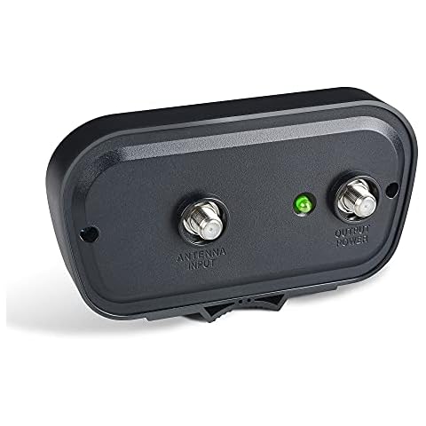 CeKay TV Antenna Amplifier Signal Booster, HDTV Preamplifier, HD Digital VHF UHF Amplifier, with 4G LTE Filter Cover