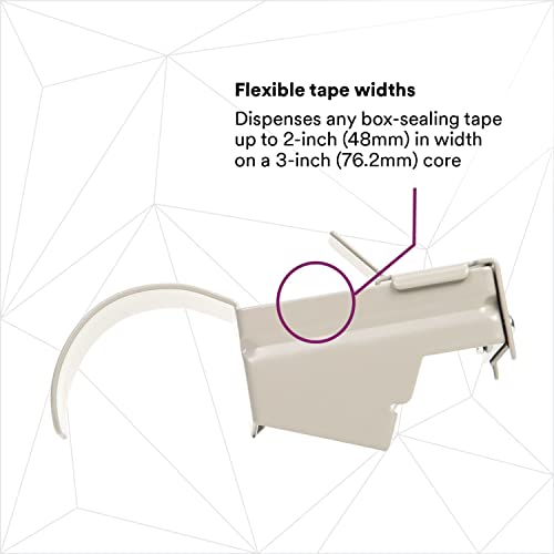 Scotch Box Sealing Tape Dispenser H128, Hand-Held Design, Heavy-Duty Steel, Carton Sealing, Shipping Box Reinforcing, 2 In #TOP1